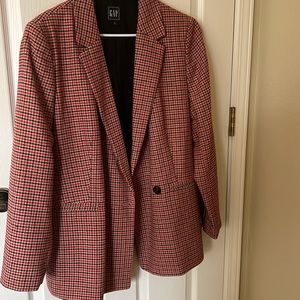 Gap Wool Plaid Blazer Size 16